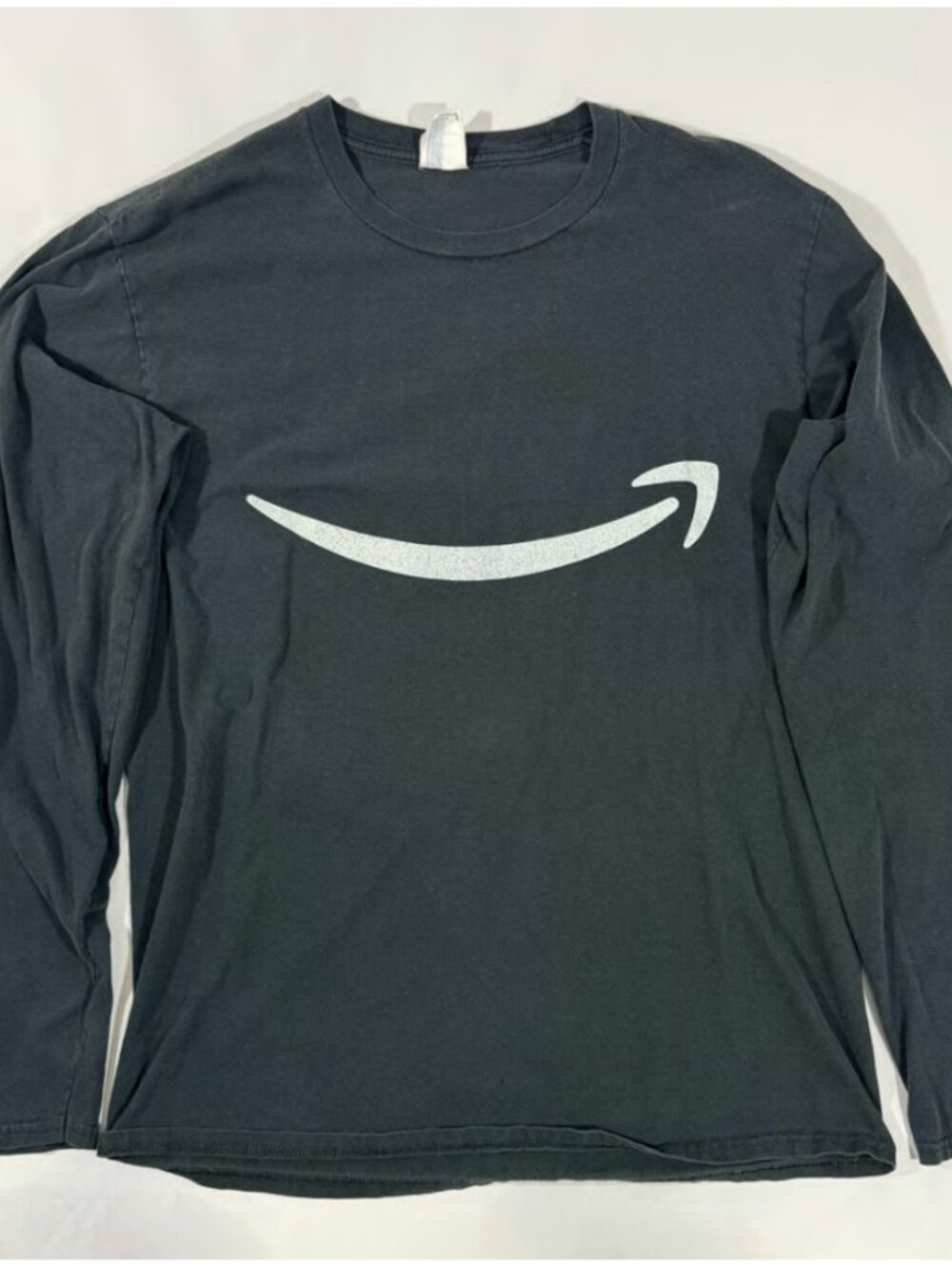 Long Sleeve T-Shirt Amazon Smile - Black - Size MEDIUM - UNISEX
